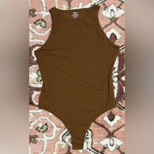 SKIMS Brown Sleeveless Bodysuit